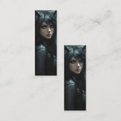 Anime Wolf Girl Mini Visitenkarte (Vorne/Hinten)