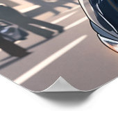 Anime woman Bikes Stadtzentrum - Ultra groß Poster (Ecke)