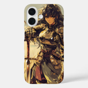 Anime Woman Knight Fantasy iPhone 16 Hülle