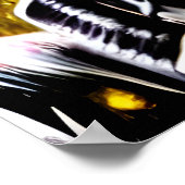 Anime young lady gelbes Haar und Augen | Art der A Poster (Ecke)