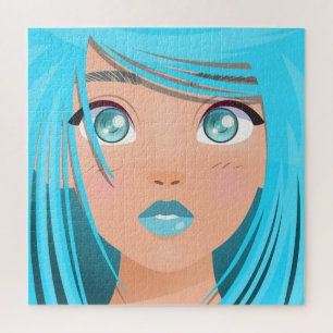 ANIME ZEICHENTRICK MÄDCHEN PUZZLE