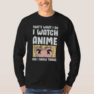 Anime-Zitat-Design Ich schaue Anime T-Shirt
