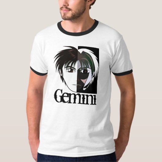 Anime-Zwillings-T - Shirt (Vorderseite)