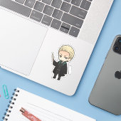 AnimeDraco Malfoy Aufkleber (Laptop mit iPhone)