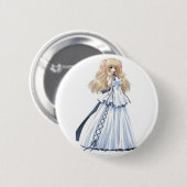 Animemädchen Button (Vorne & Hinten)