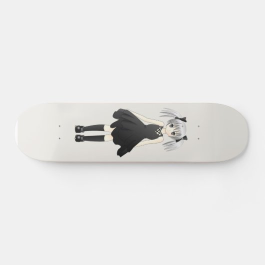 Animemädchen Skateboard (Horizontal)