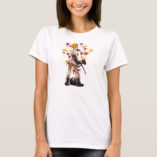 Animepaintball-Mädchen-T - Shirt (Vorderseite)
