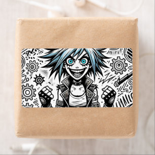 Animes Comic fröhliche Kunst Original blu_eyes bla