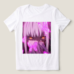 Animes ia Girl rosa 4k Foto Tri-Blend Shirt