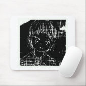 Animes Manga Alltagsschwarz Projekt Mousepad (Mit Mouse)