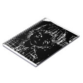 Animes Manga Alltagsschwarz Projekt Notizblock (Linke Seite)