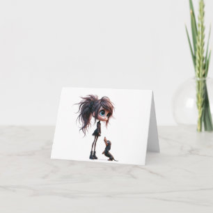 Animierte Dackel - Aufwärtskarte Karte