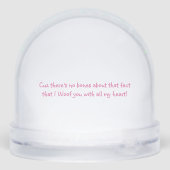 Animierte Dackel Valentine Schneekugeln (Rückseite)