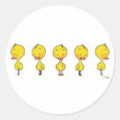 animierte Dummy Runder Aufkleber (Vorderseite)