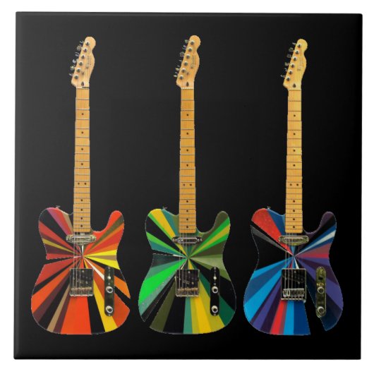Animierte elektrische Gitarren Fliese (Vorderseite)