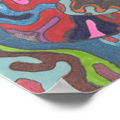 Animierte Farbe, 24x18 Poster (Ecke)