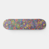 Animierte Farbe, originell abstrakt Skateboard (Horizontal)