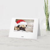 Animierte frohe Weihnachtshunde Karte (Rückseite)