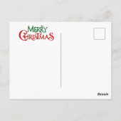 Animierte frohe Weihnachtshunde Postkarte (Rückseite)