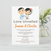 Animierte Hochzeitseinladung Einladung (Stehend Vorderseite)