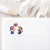 Animierte Kinder am 4. Juli (Insitu)