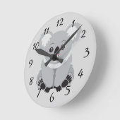 Animierte Koala-Bärenuhr Runde Wanduhr (Winkel)