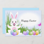 Animierte Ostersonne individuelle Einladung (Vorne/Hinten)