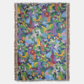 Animierte Safari-Tiere Decke (Vorderseite Vertikal)