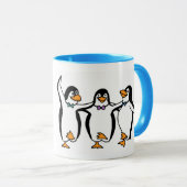 Animierte Tanzpinguine Tasse (VorderseiteRechts)