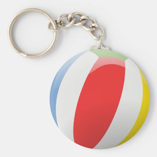 Animierter Beach-Ball-Schlüsselanhänger Schlüsselanhänger (Vorne)