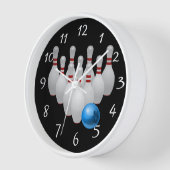 Animierter Bowlingball und Buttone rund um die Uhr (Winkel)