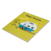 Animierter Campers-Anhänger Fliese (Seite)