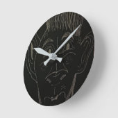Animierter Cartoon Runde Wanduhr (Winkel)