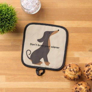 Animierter Dachshund Topflappen