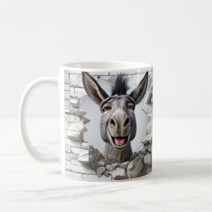 Animierter Donkey's Head erscheint Breaking Wand Kaffeetasse
