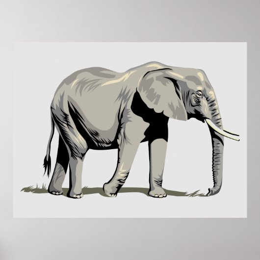 Animierter Elefant Poster (Vorne)