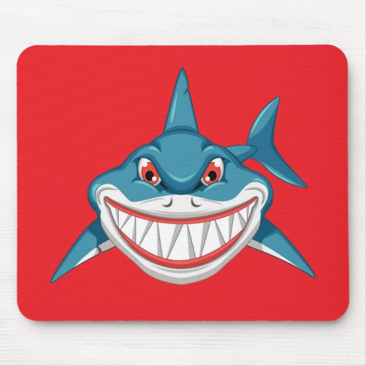 Animierter Gemeiner Hai Mousepad (Vorne)