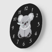 Animierter Koala-Bär - Große Uhr (Winkel)