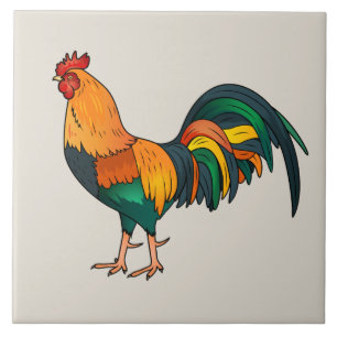 Animierter Rooster Fliese