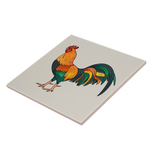Animierter Rooster Fliese (Seite)