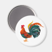 Animierter Rooster Magnet (Vorderseite/Rückseite)