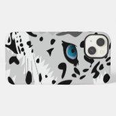 Animierter Schneeleopard iPhone Hülle (Rückseite (Horizontal))