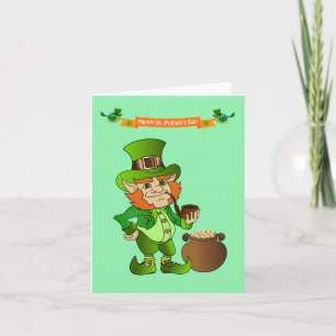 Animierter St. Patrick's Day Leprechaun Karte