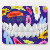 Animierter White Teeth Smile Dentist Mousepad (Vorne)