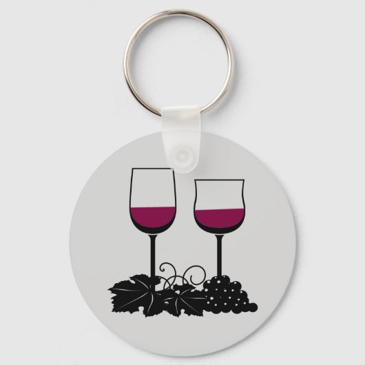 Animierter Wine Glasses Schlüsselanhänger (Vorderseite)