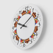 Animierter Zug Große Wanduhr (Winkel)