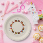 Animierter Zug Pappteller (Party)