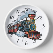 Animierter Zug Uhr (Vorderseite)