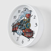 Animierter Zug Uhr (Winkel)