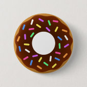 Animiertes Donut-Design Button (Vorderseite)